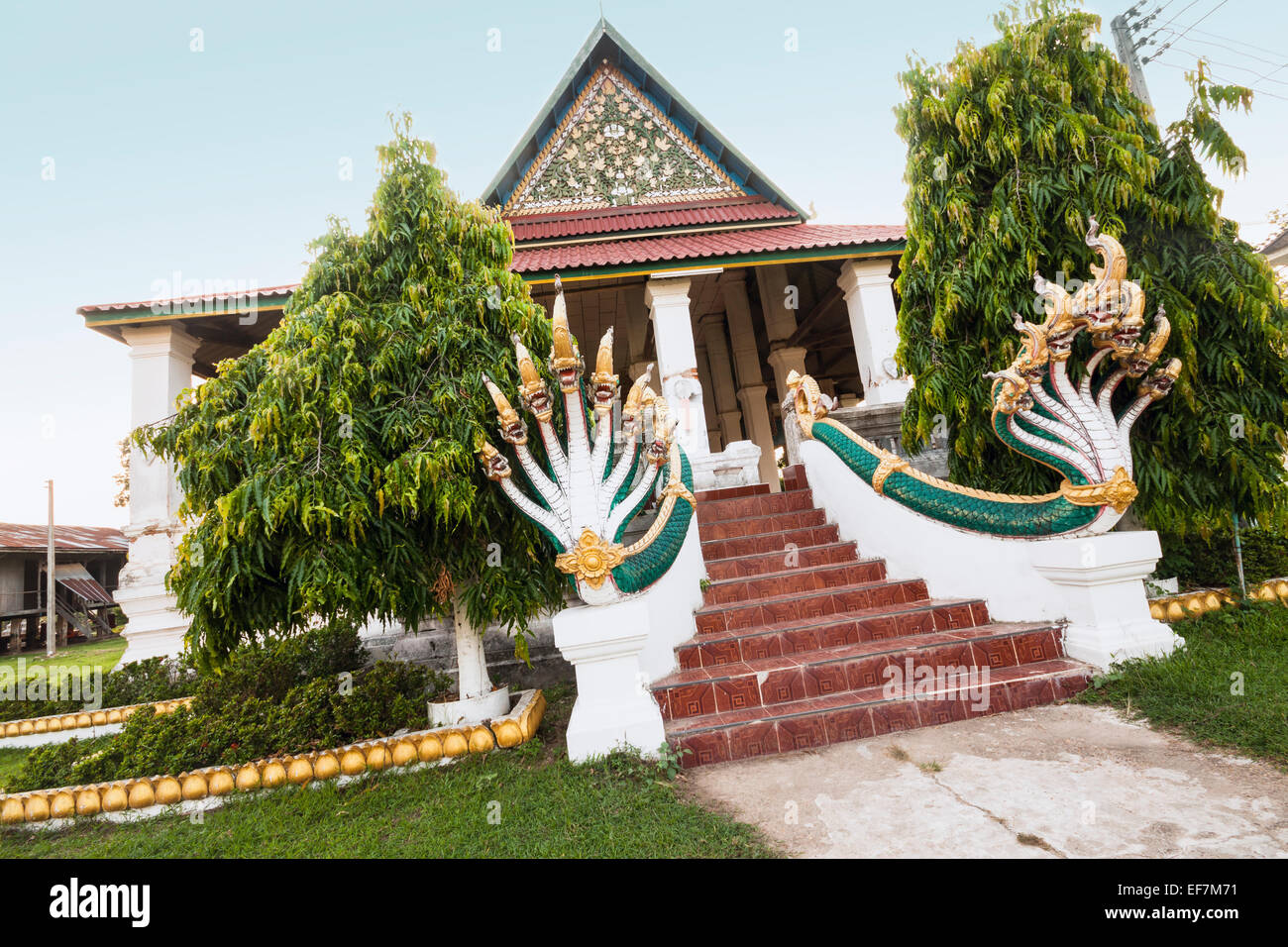 Wat Phuang Kaew, auch bekannt als Mehrwertsteuer Kan Khong, Muang Khong, Don Khong Insel - Laos Stockfoto