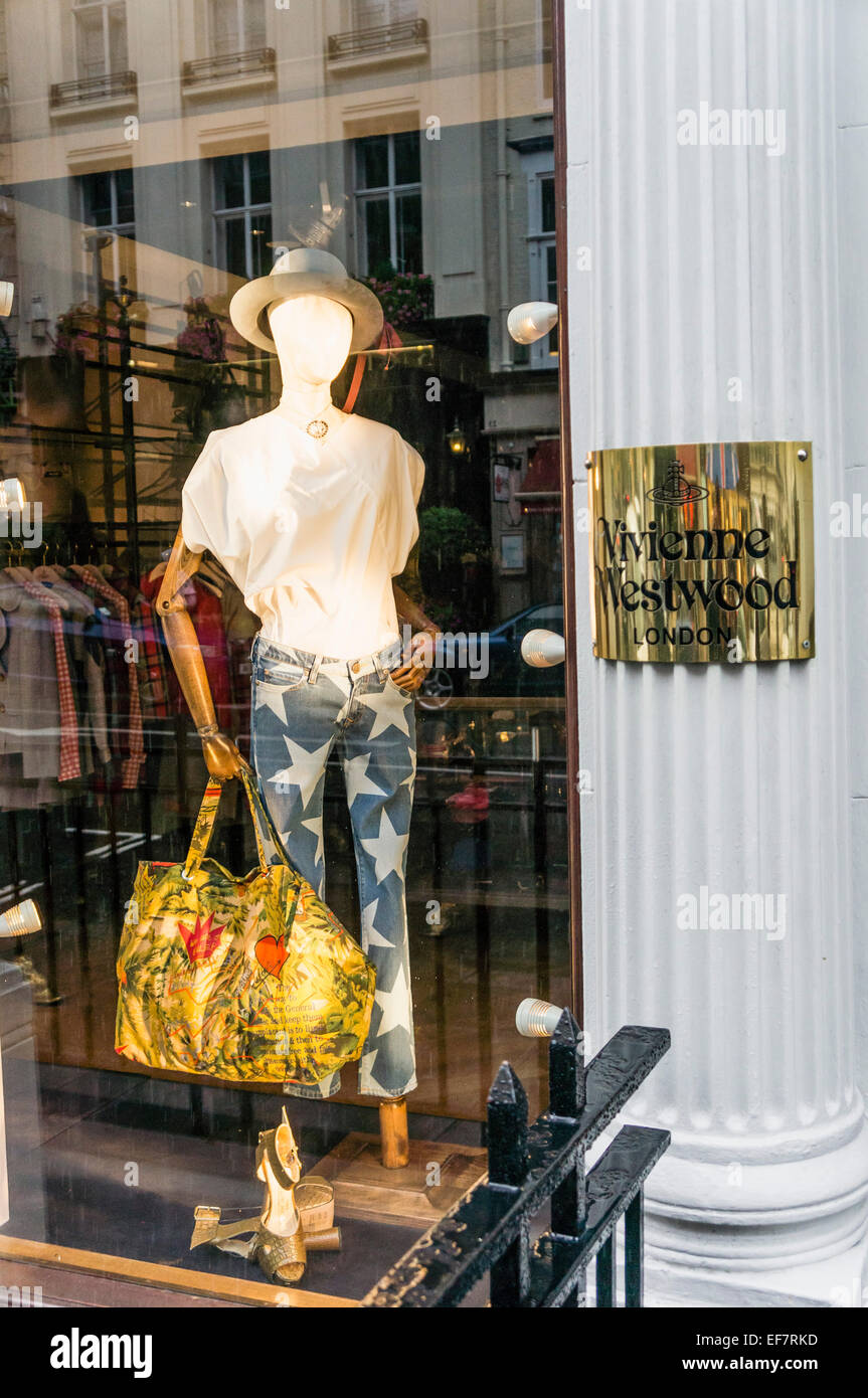 Vivien Westwood Shop, Schaufenster, London, UK Stockfoto