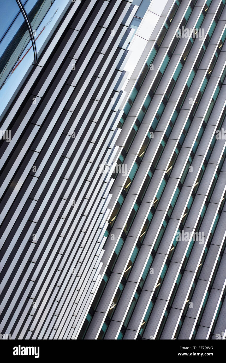 Nahaufnahme von Willis Gebäudeteil, London, England Stockfoto