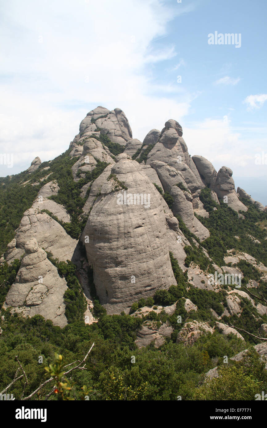 Montserrat-Gebirges, Katalonien, Spanien Stockfoto