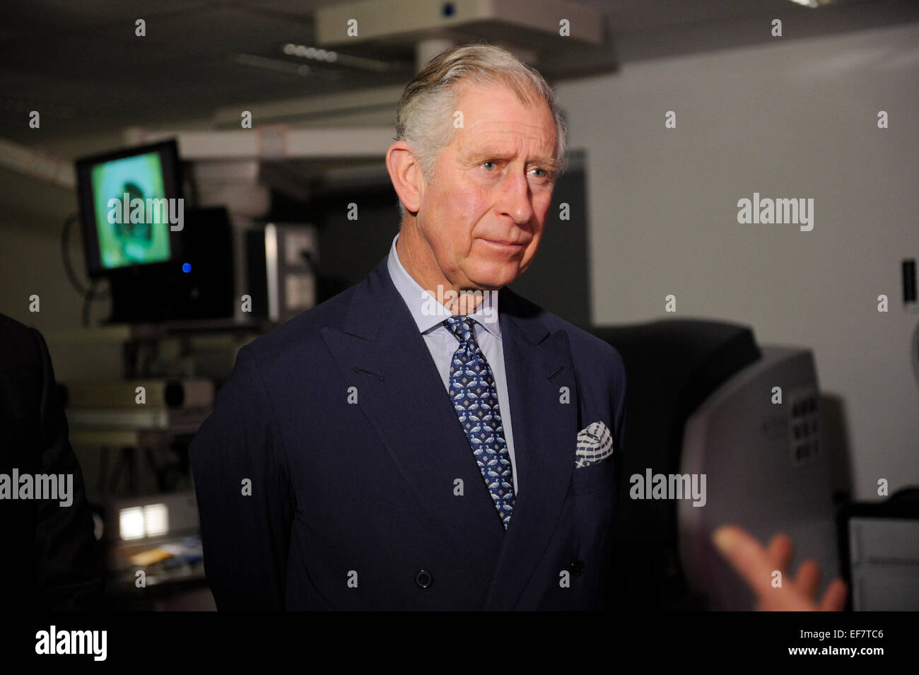HRH Prinz Charles Eröffnung des chirurgischen Innovation Centre das spezialisiert in der hohen Fluktuation scarless Chirurgie, London ist Stockfoto