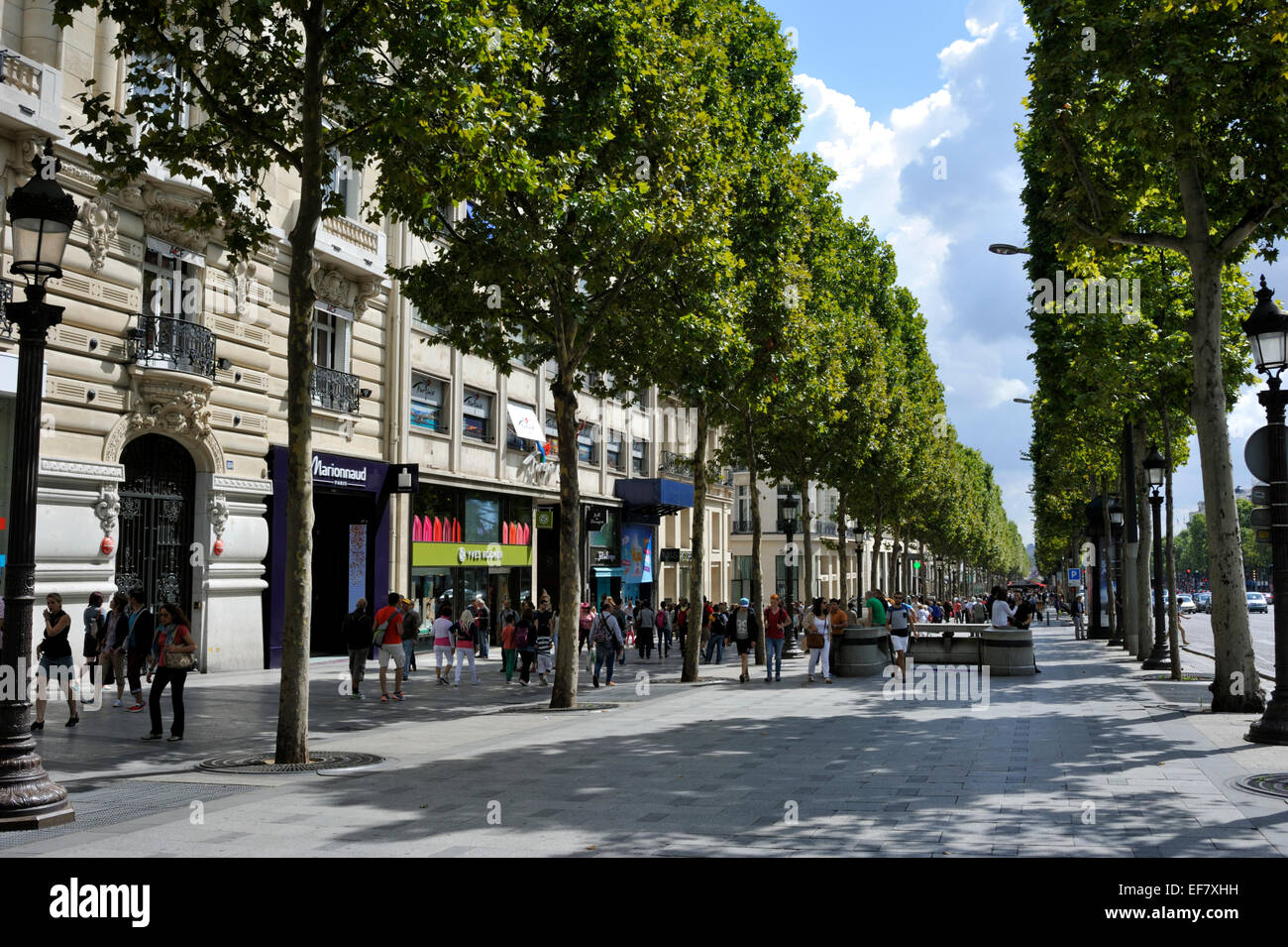 Paris, Avenue des Champs-Élysées Stockfoto