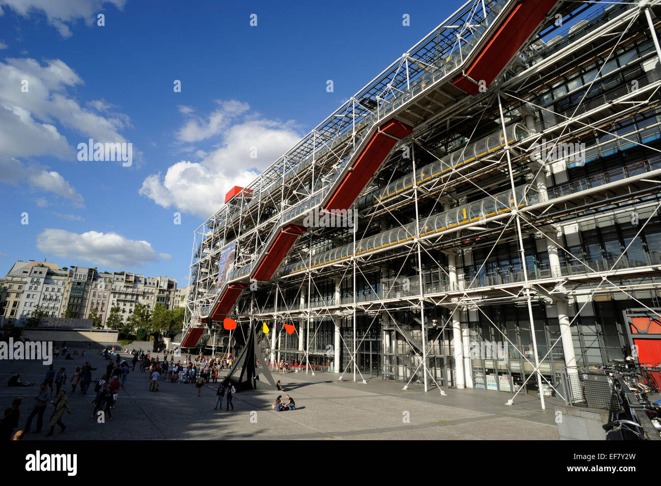 Paris, Beaubourg, Centre Pompidou Stockfoto