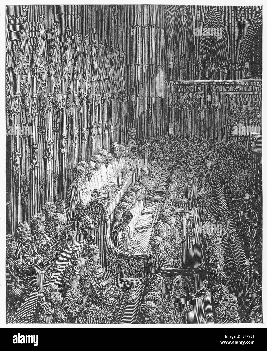 Westminster Abbey Choir - London Dore Dore Stockfoto