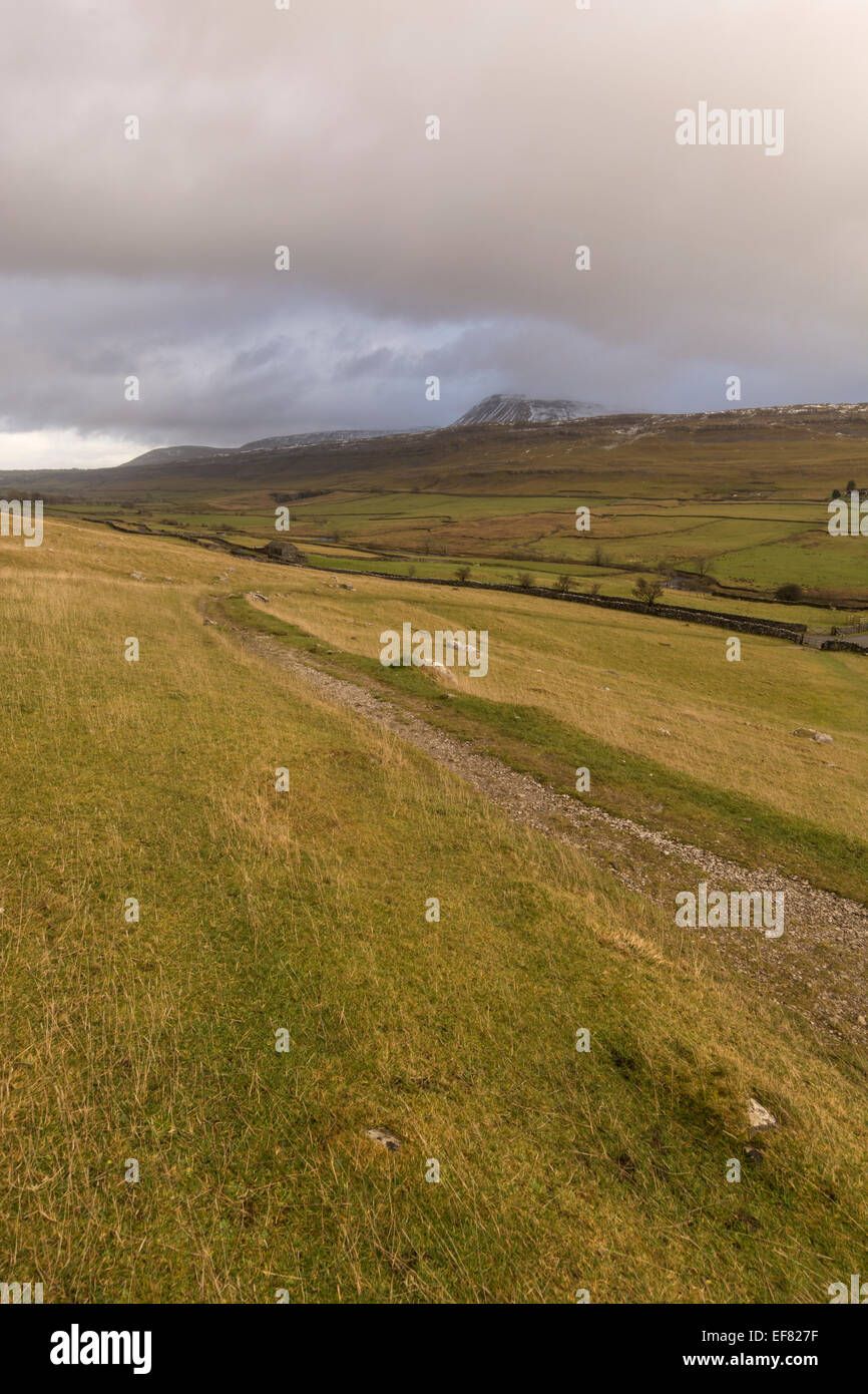 Ingleborough Hill in der Nähe von Ingleton, Yorkshire Dales, North Yorkshire, UK Stockfoto