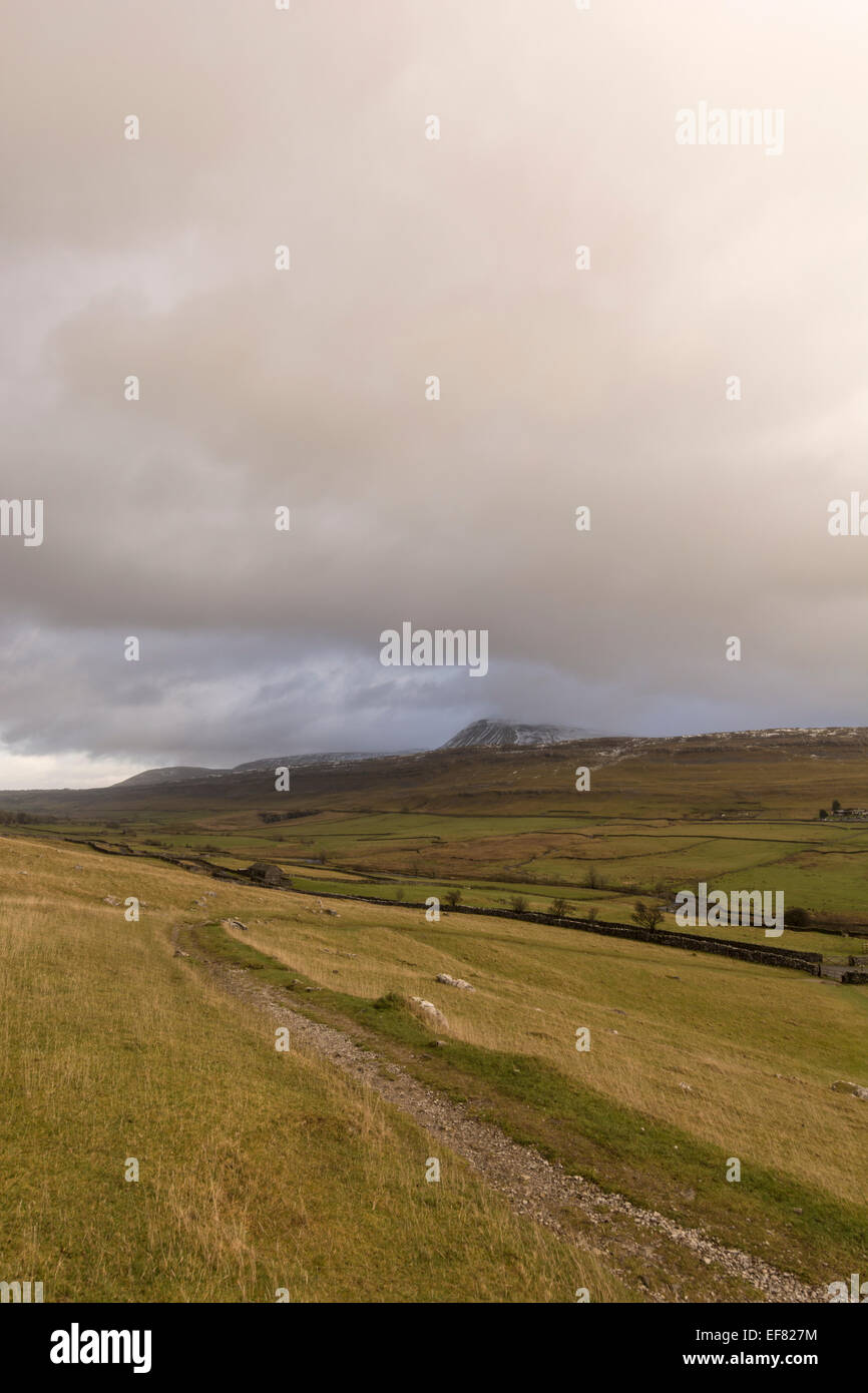 Ingleborough Hill in der Nähe von Ingleton, Yorkshire Dales, North Yorkshire, UK Stockfoto