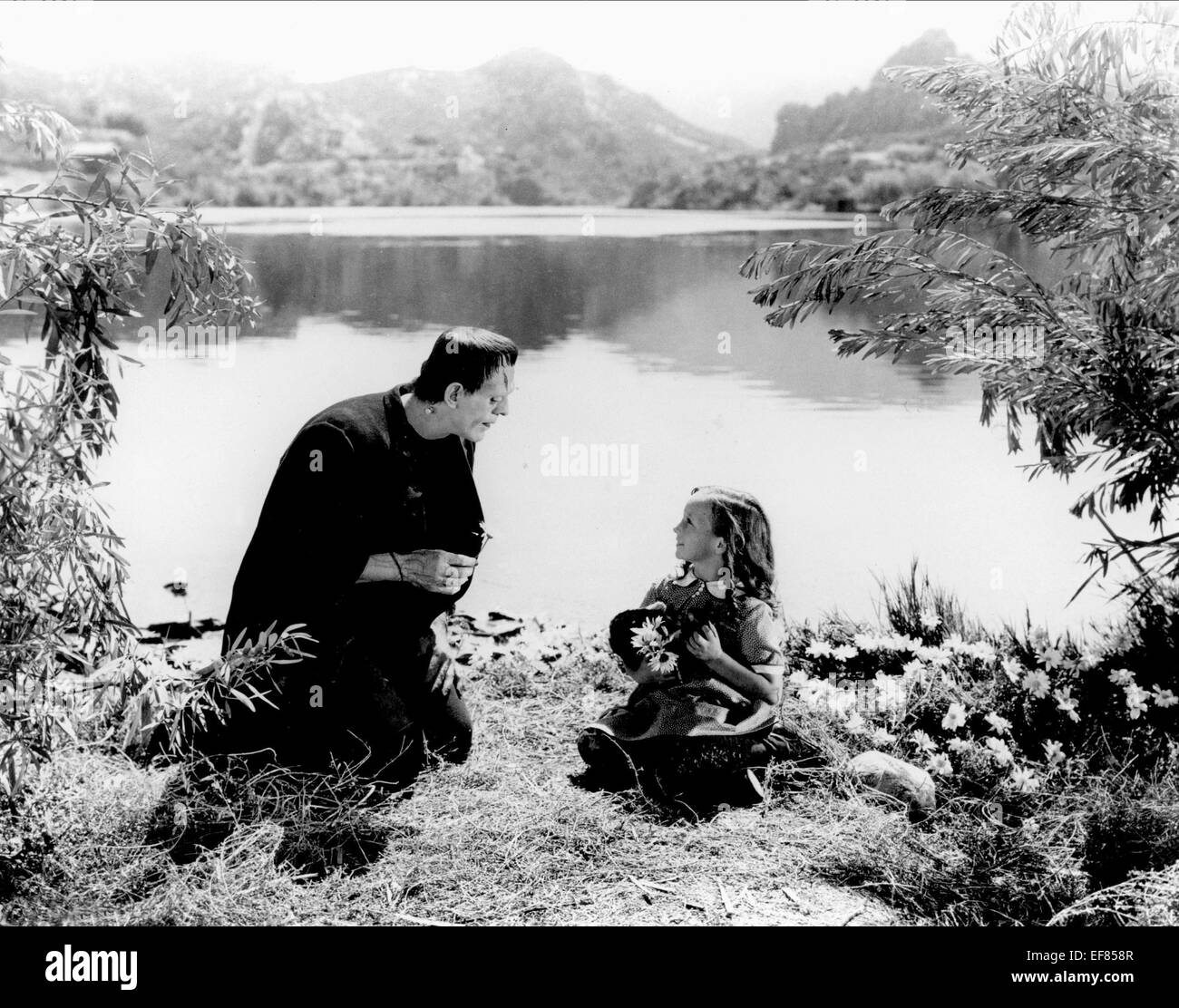 BORIS KARLOFF, MARILYN HARRIS, Frankenstein, 1931 Stockfoto