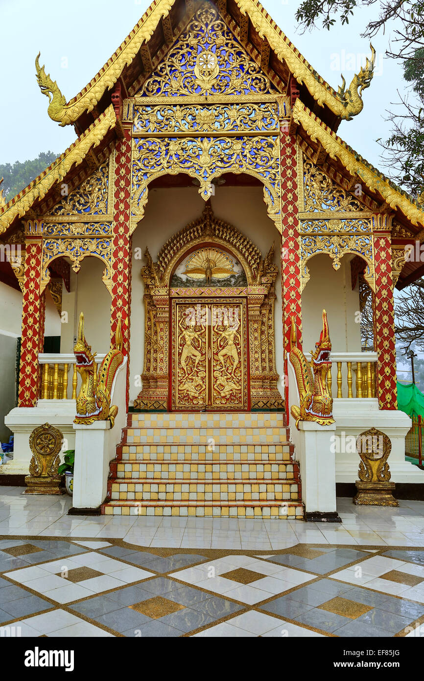 Tempel, Wat Phrathat Doi Suthep Berg, Chiang Mai, Thailand Stockfoto
