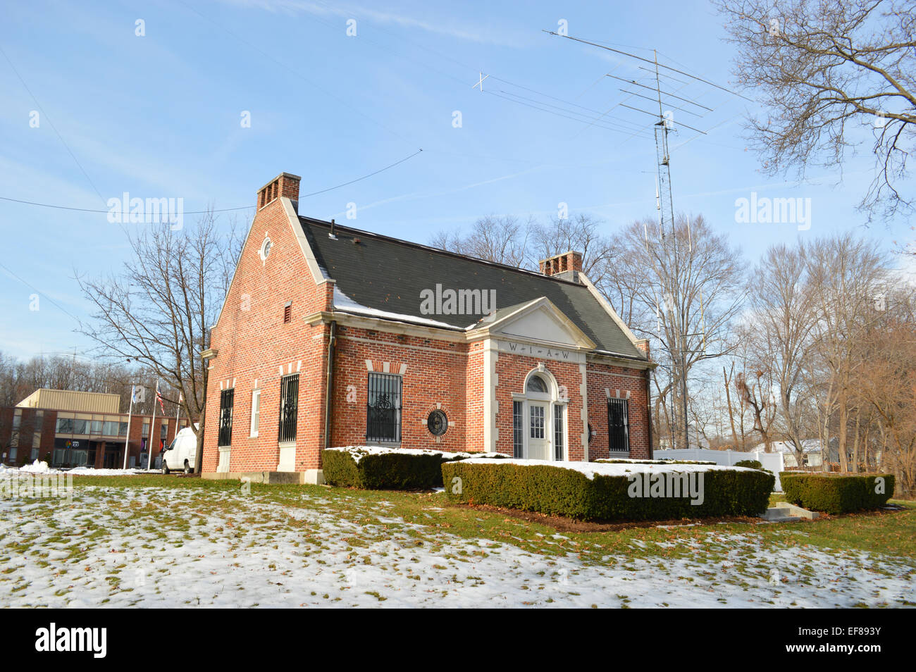 Die W1AW Memorial Station und Hauptquartier für die American Radio Relay League. Stockfoto