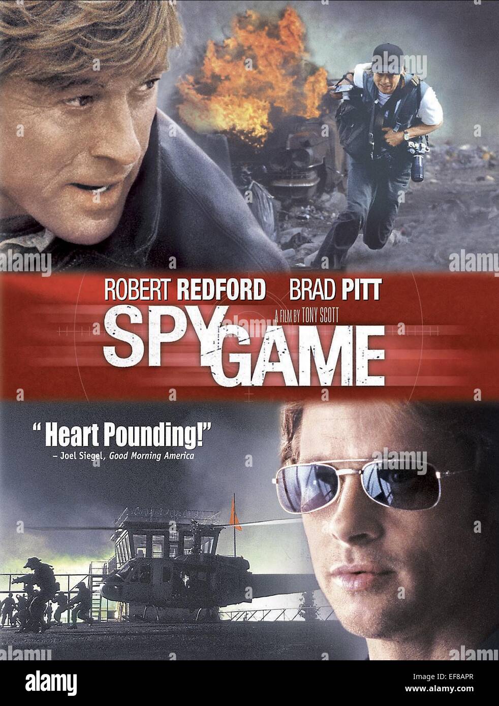 ROBERT REDFORD, BRAD PITT POSTER, Spy Game, 2001 Stockfotografie Alamy