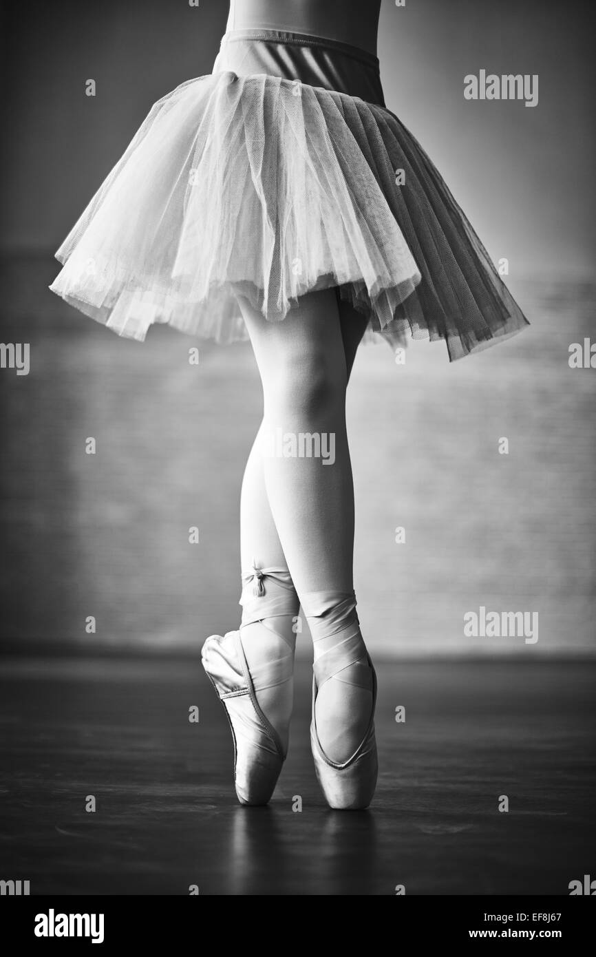 Unteren Teil der tanzende ballerina Stockfoto