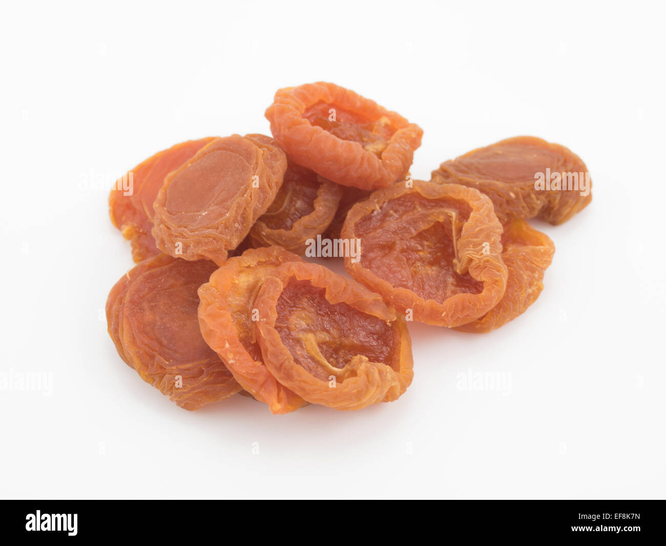 Getrocknete Aprikosen - traditionellen Trockenfrüchten. Reich an Ballaststoffen, Carotinoiden, Vitamin A und Kalium. Stockfoto