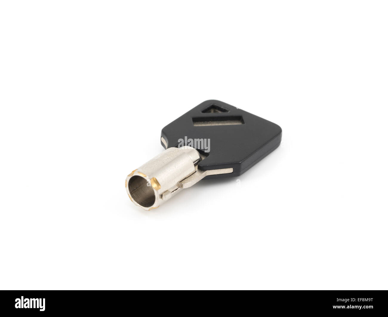 Tubular Schlüssel verwendet für eine röhrenförmige Pin Tumbler-Sperre aka Ass Lock, Kreis Pin Tumbler-Sperre oder radialen Sperre, Stockfoto