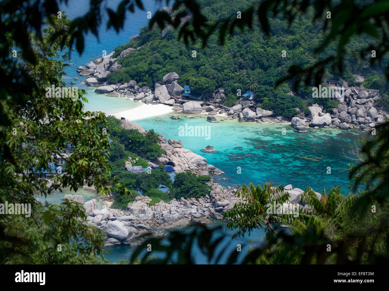 Thailand, tropischen Insel Koh Nang Yuan Stockfoto