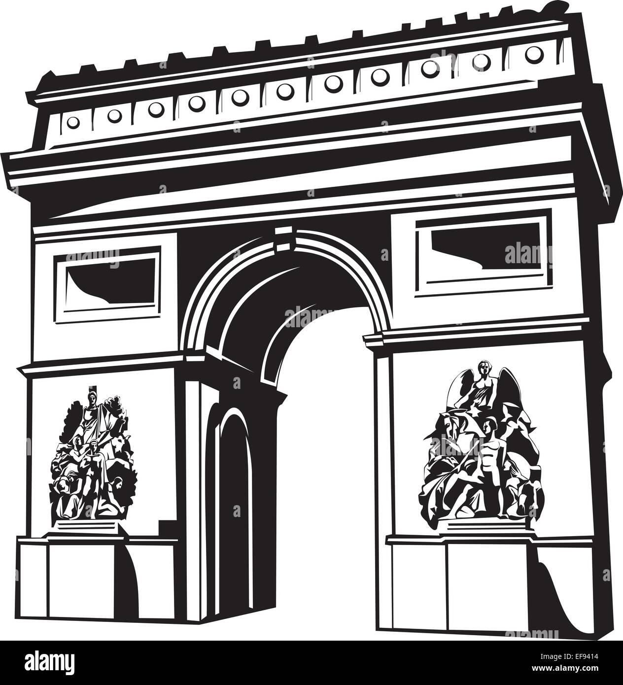 Arc de Triomphe Stock Vektor