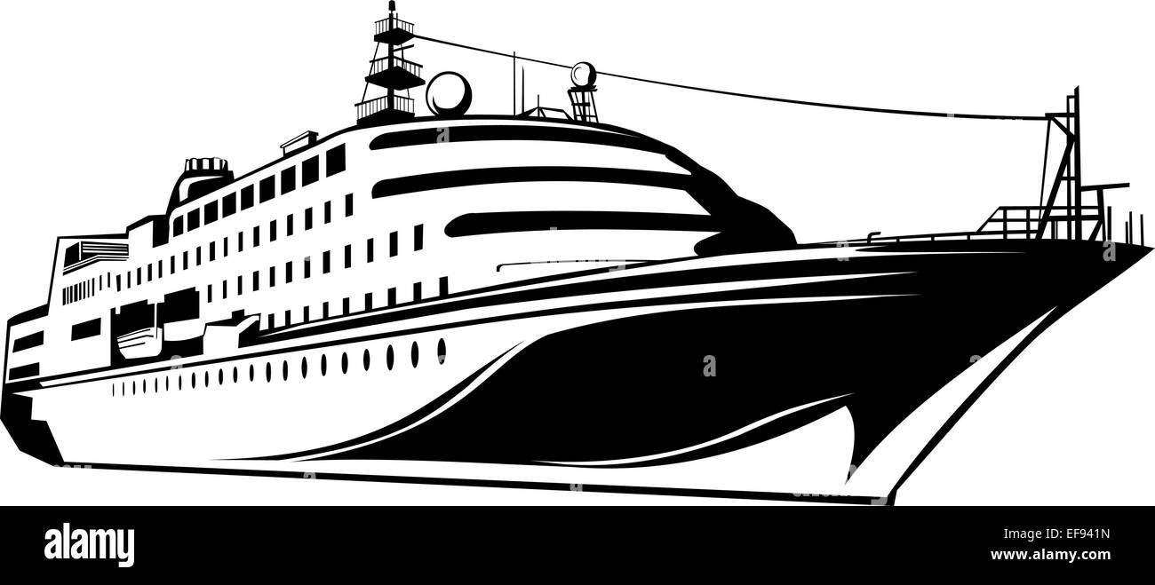 Kreuzfahrtschiff Stock Vektor