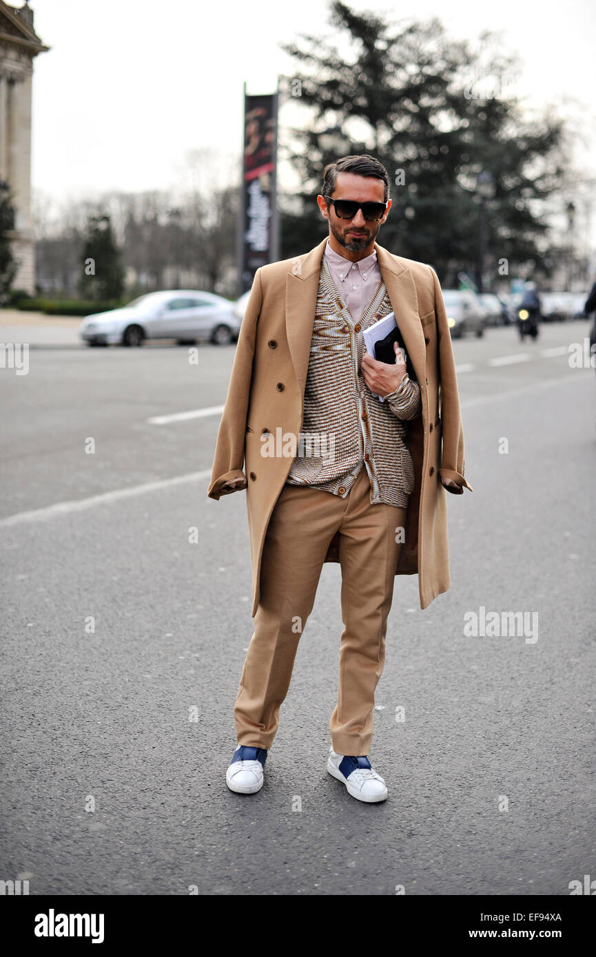 Simone, die Ankunft bei der Chanel-Modenschau während der Haute Couture Fashion Week in Paris - 27. Januar 2015 - Foto: Start-und Landebahn Manhattan/Celine Gaille/Picture Alliance Stockfoto