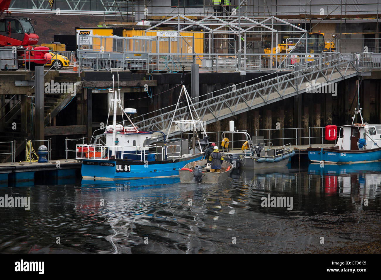 Ullapool Harbour, Schottland Stockfoto