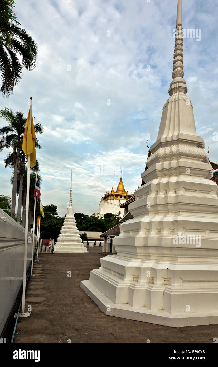 TH00392-00... THAILAND - Golden Mount (Phu Khao Thong) und Wat Saket in Bangkok. Stockfoto