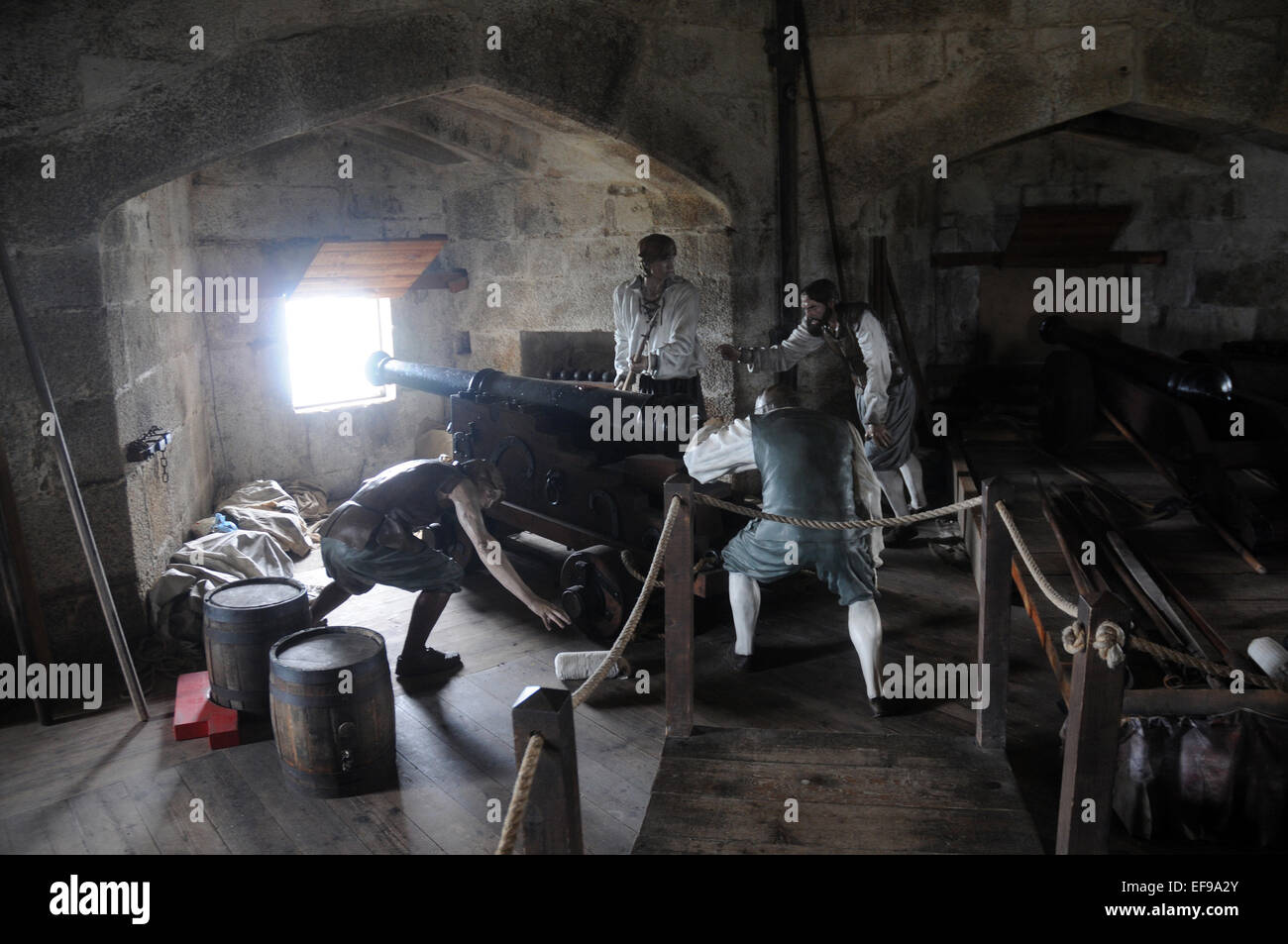 September 2014 wurde als eine Kette von Forts entlang der Küste der südlichen Hälfte von Großbritannien her laufen Pendennis Castle gebaut. Stockfoto