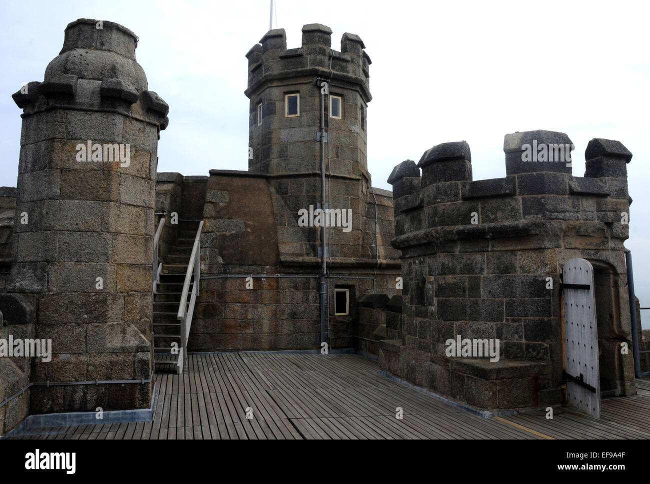 September 2014 wurde als eine Kette von Forts entlang der Küste der südlichen Hälfte von Großbritannien her laufen Pendennis Castle gebaut. Stockfoto