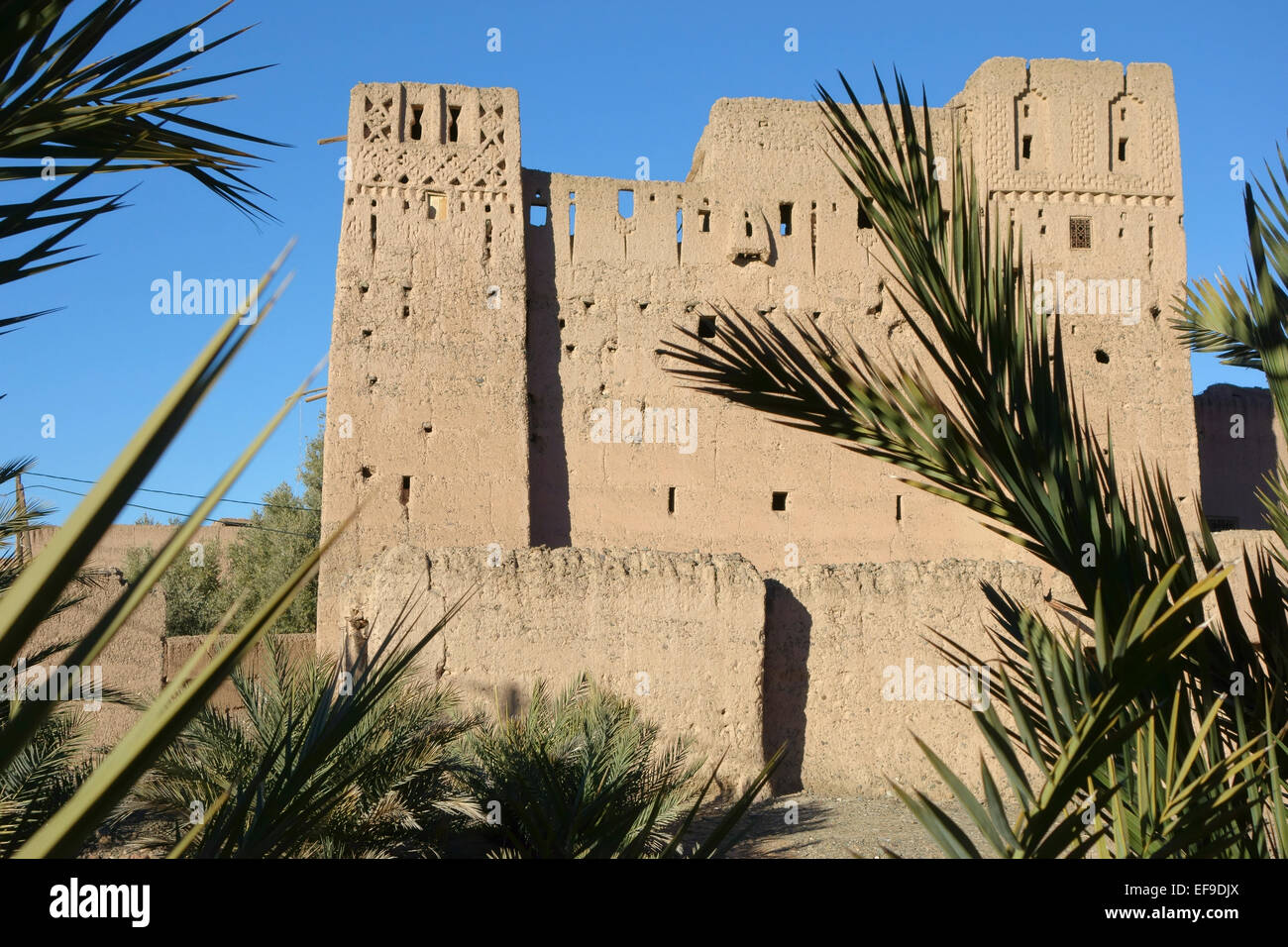 Alten Kasbah in Skoura, Marokko Stockfoto