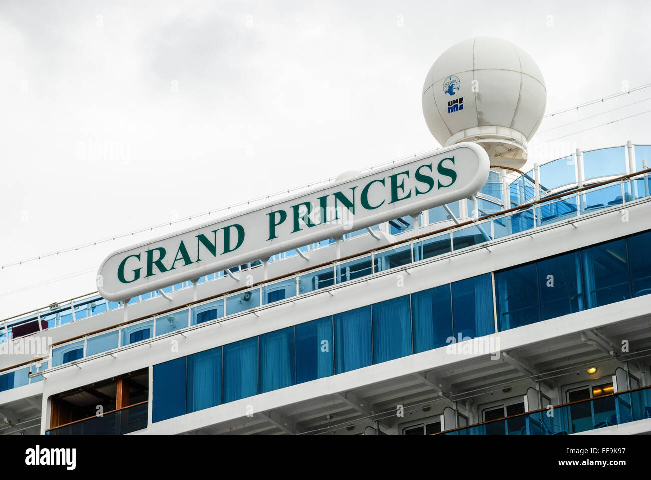 Kreuzfahrtschiff Grand Princess Stockfoto