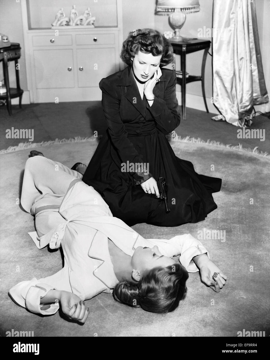 GLORIA GRAHAME, Maureen O'Hara, EINE FRAU'S SECRET, 1949 Stockfoto