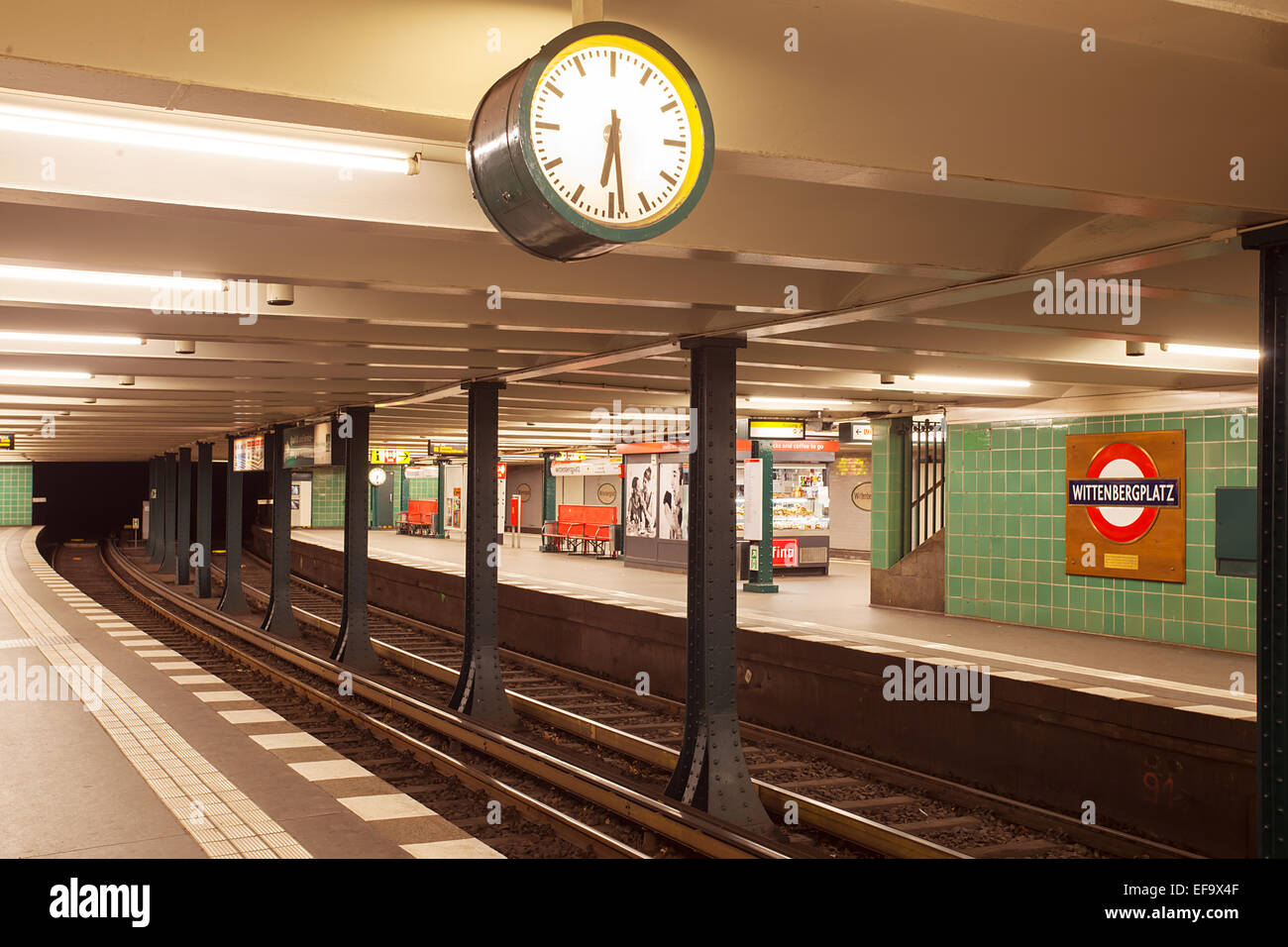 U-Bahnstation Wittenbergplatz in berlin Stockfoto