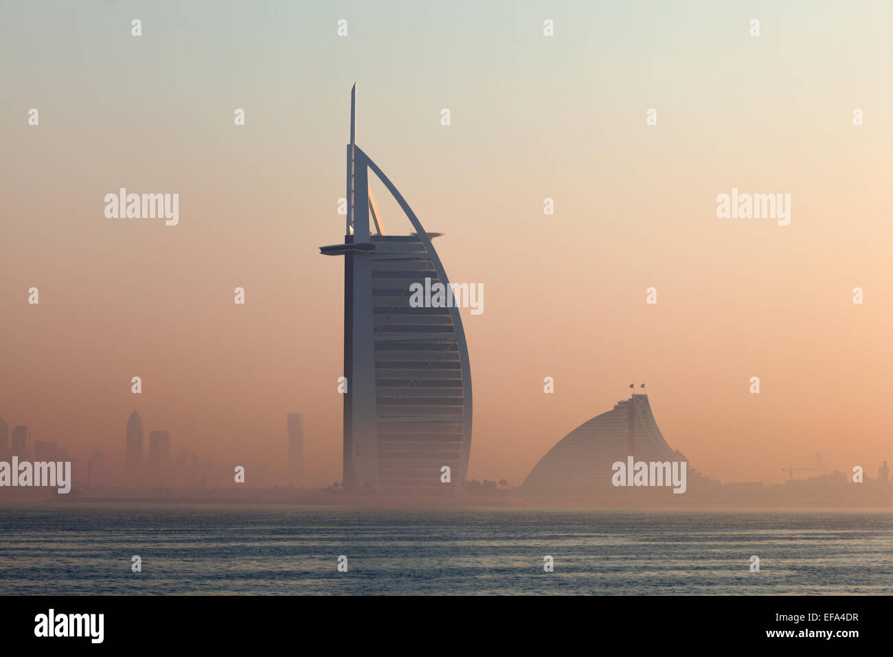 Luxus Hotel Burj Al Arab in Dubai, Vereinigte Arabische Emirate Stockfoto