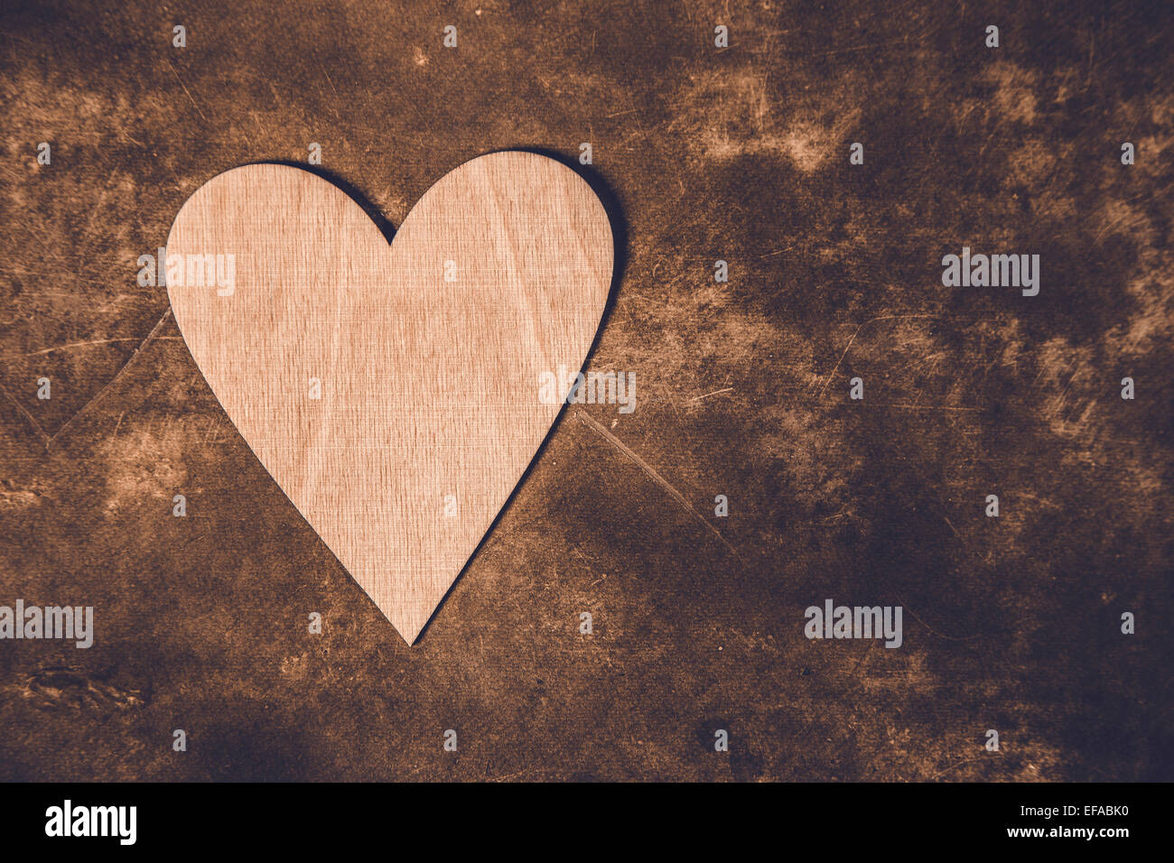 Symbolische Herz liegt auf einem Hintergrund mit Platz für Ihren text Stockfoto