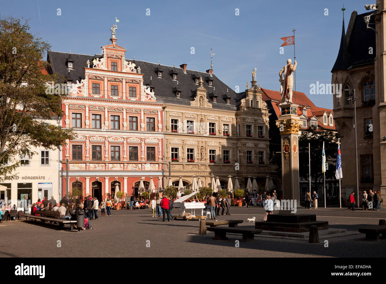 Fischmarkt / Fischmarkt in Erfurt, Thüringen, Deutschland Stockfoto