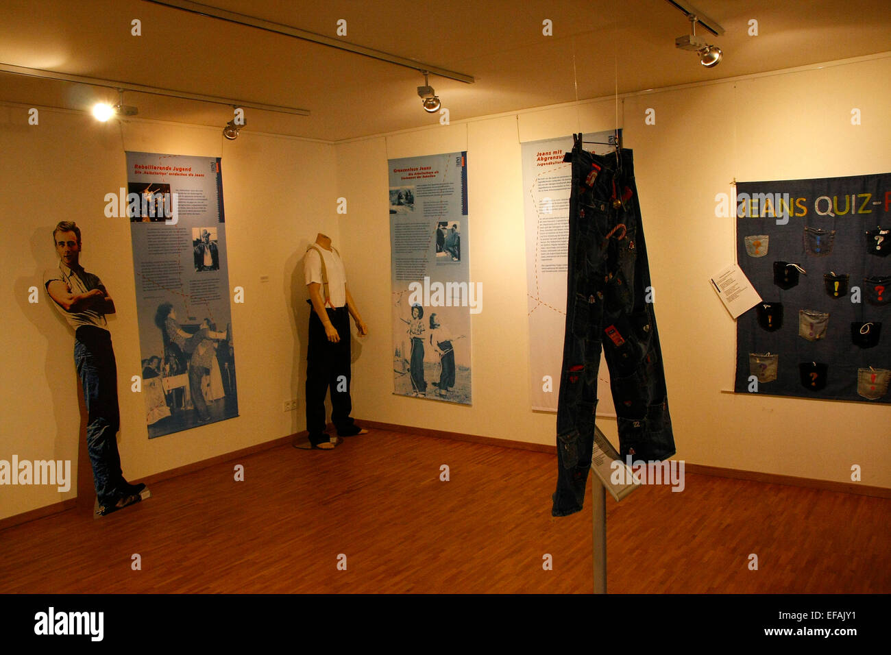 Das LeviStraussMuseum präsentiert die Entwicklung der Blue Jeans von der Erfindung bis zur