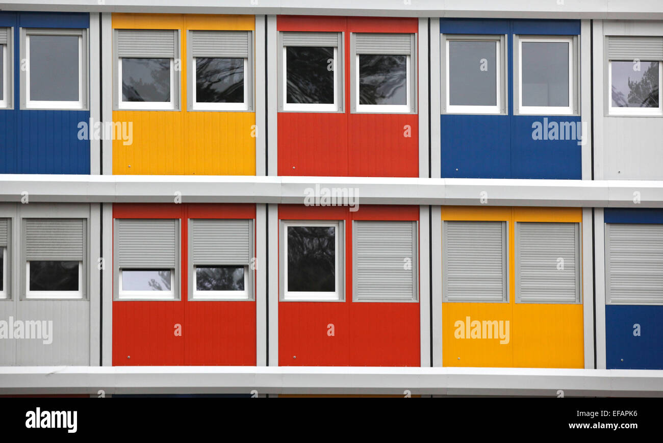 Containerdorf für Flüchtlinge in Berlin, 27. Januar 2015 Stockfoto