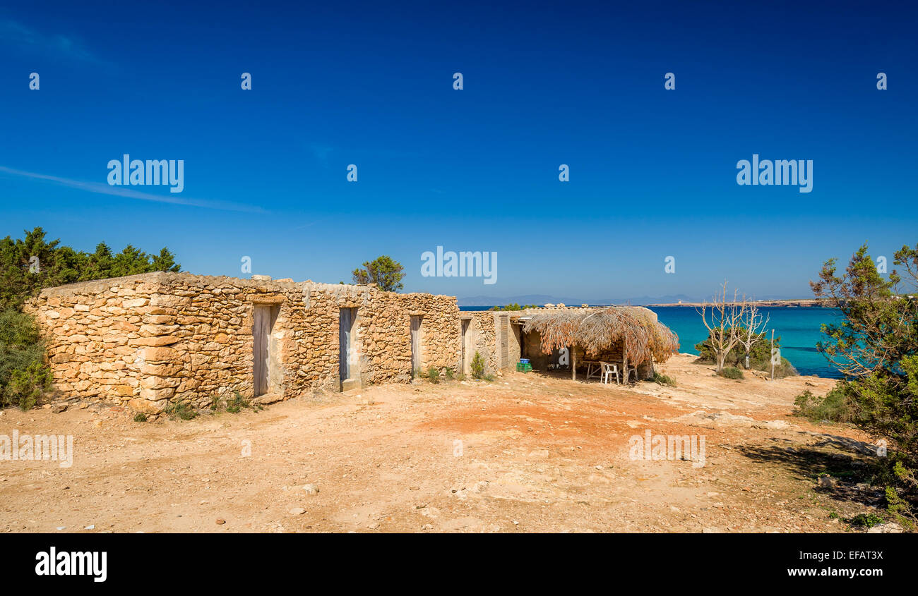 Altes Steinhaus Stockfoto
