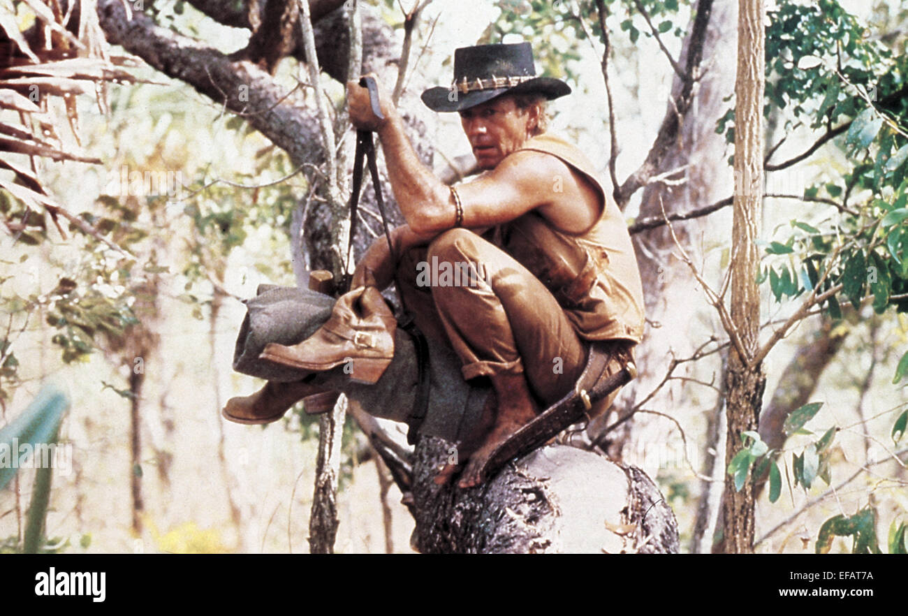PAUL HOGAN CROCODILE DUNDEE (1986 Stockfotografie Alamy