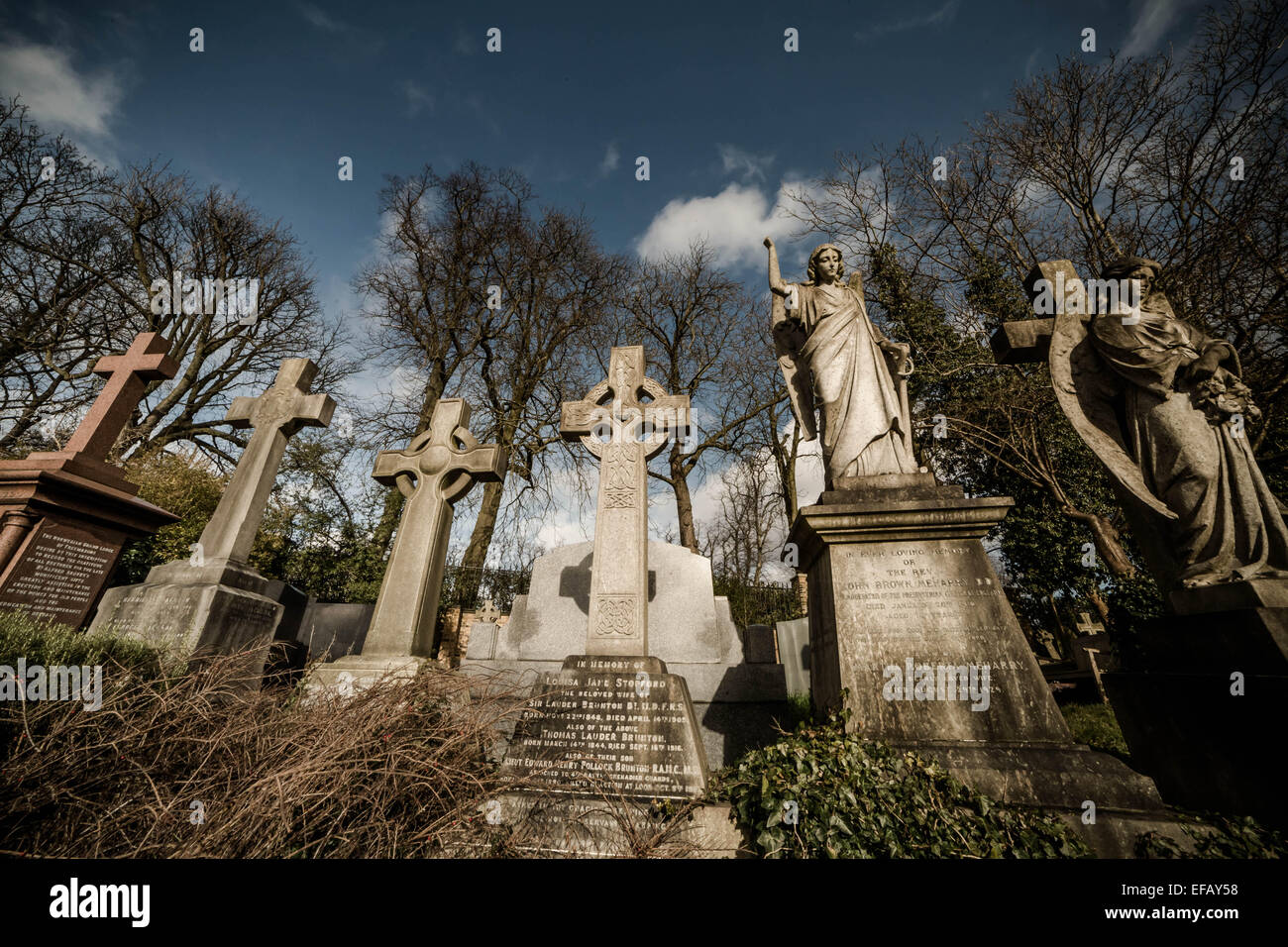 Highgate Cemetery (Ost) in Nord-London, UK Stockfoto