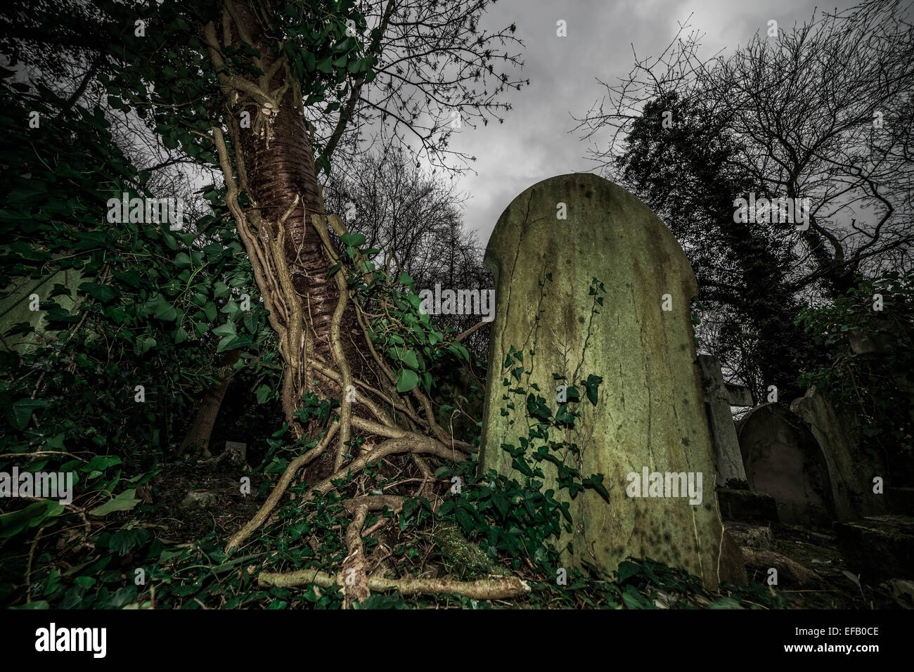 Highgate Cemetery (Ost) in Nord-London, UK Stockfoto