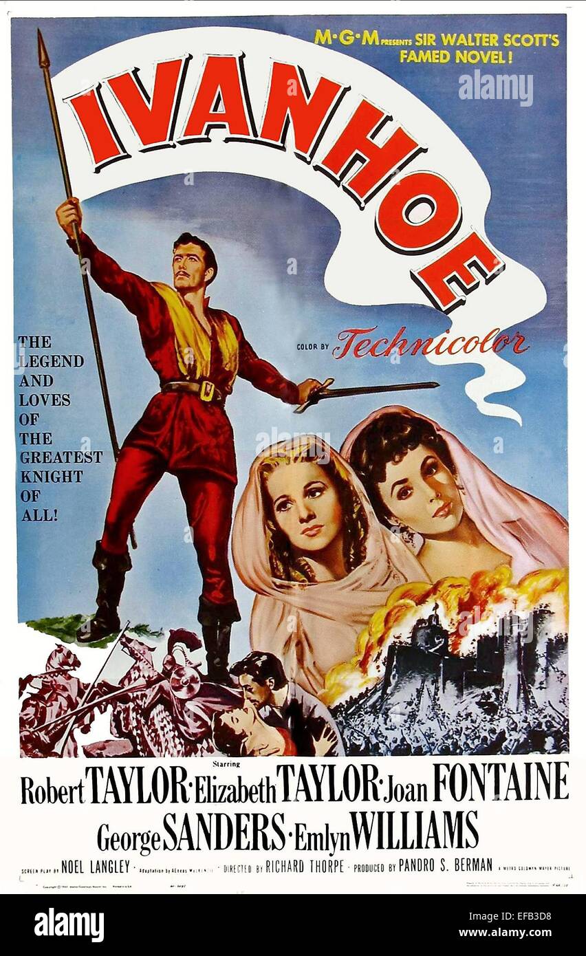 FILM POSTER IVANHOE (1952) Stockfoto