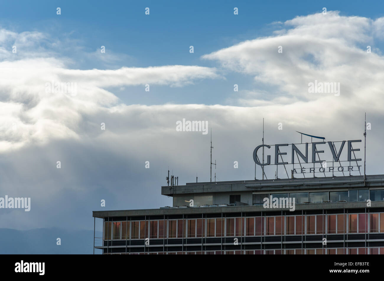 Flughafen Genf, Schweiz Stockfoto