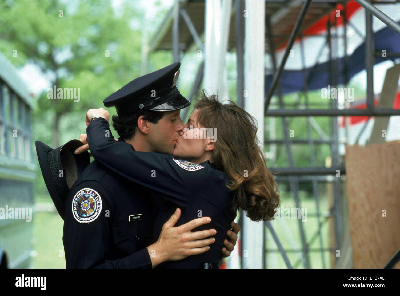 Steve Guttenberg Kim Cattrall Police Academy 1984 Stockfotografie Alamy