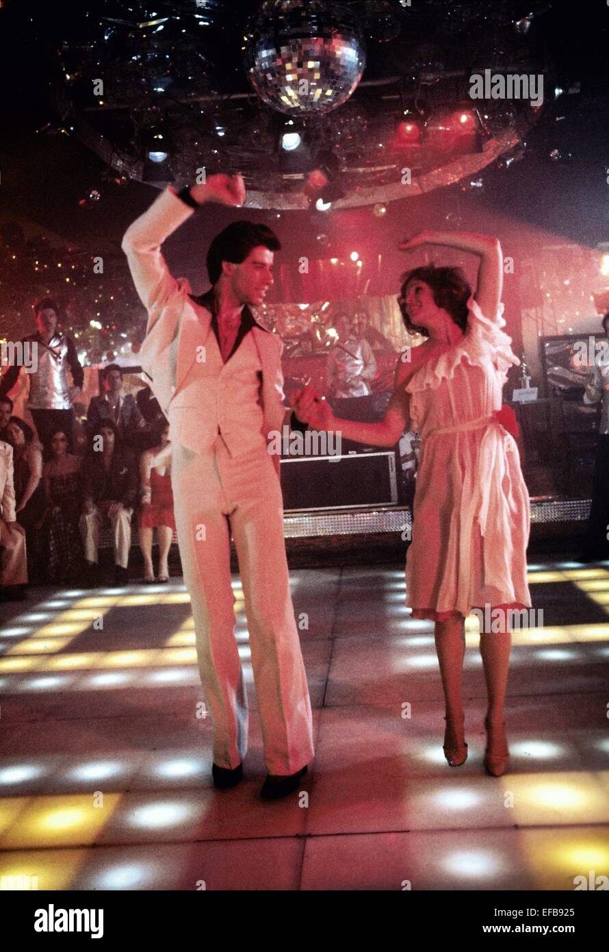John Travolta Karen Lynn Gorney Saturday Night Fever 1977