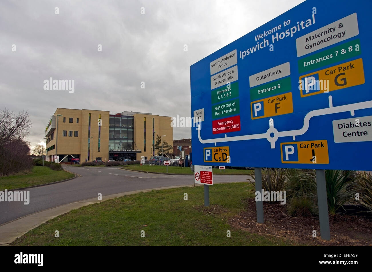 Ipswich Krankenhaus Suffolk Stockfoto