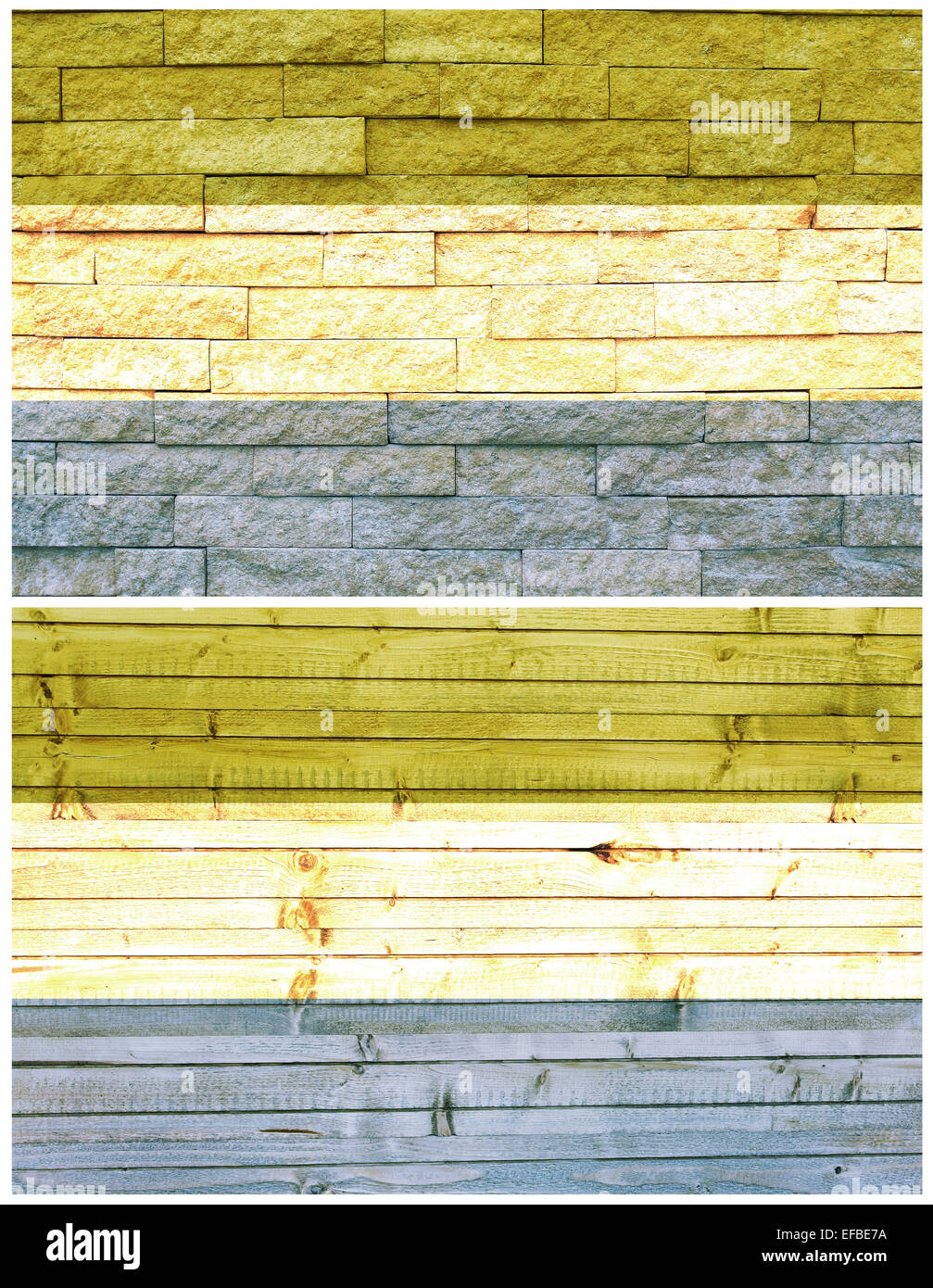 Vintage Wand Flagge von Sierra Leone Stockfoto