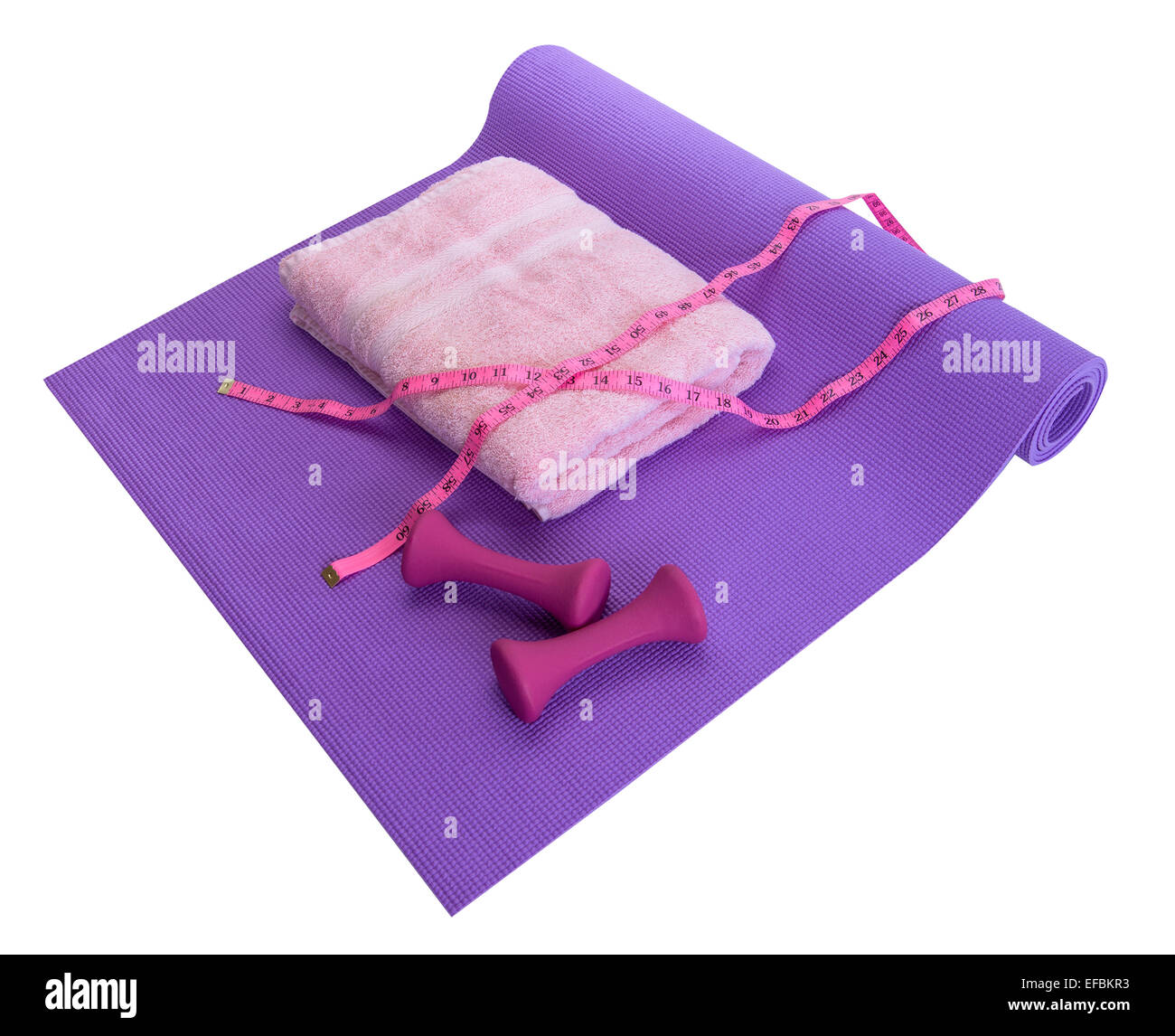 Training-Tools für gesunde weibliche Ergebnisse Stockfoto