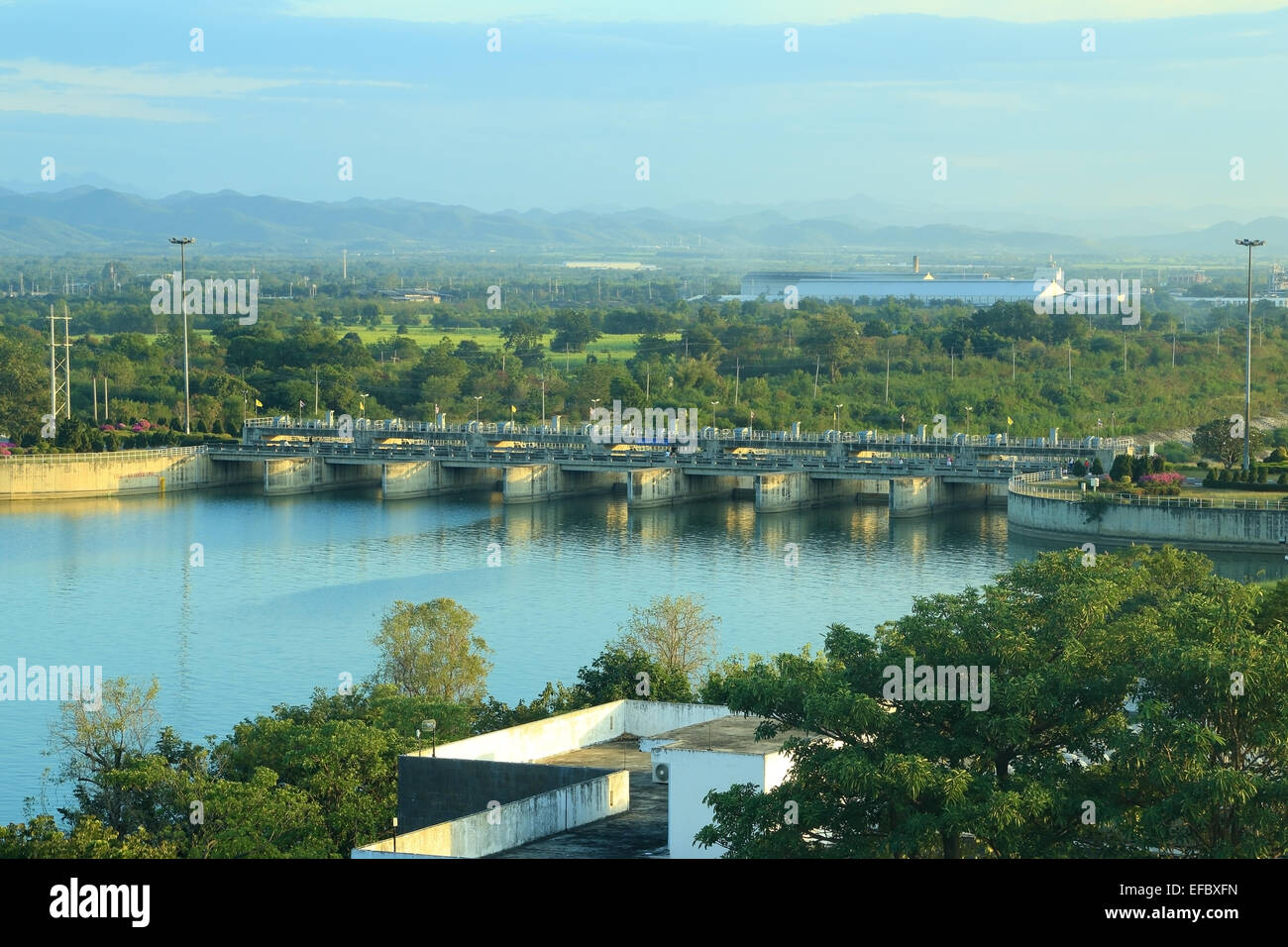 Pa Sak Jolasid Dam in Lopburi, Thailand Stockfoto