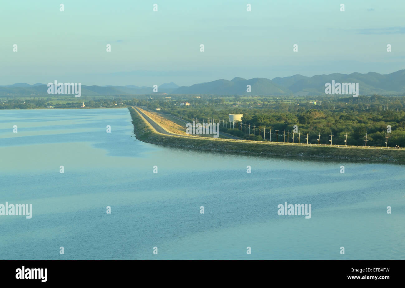 Pa Sak Jolasid Dam in Lopburi, Thailand Stockfoto