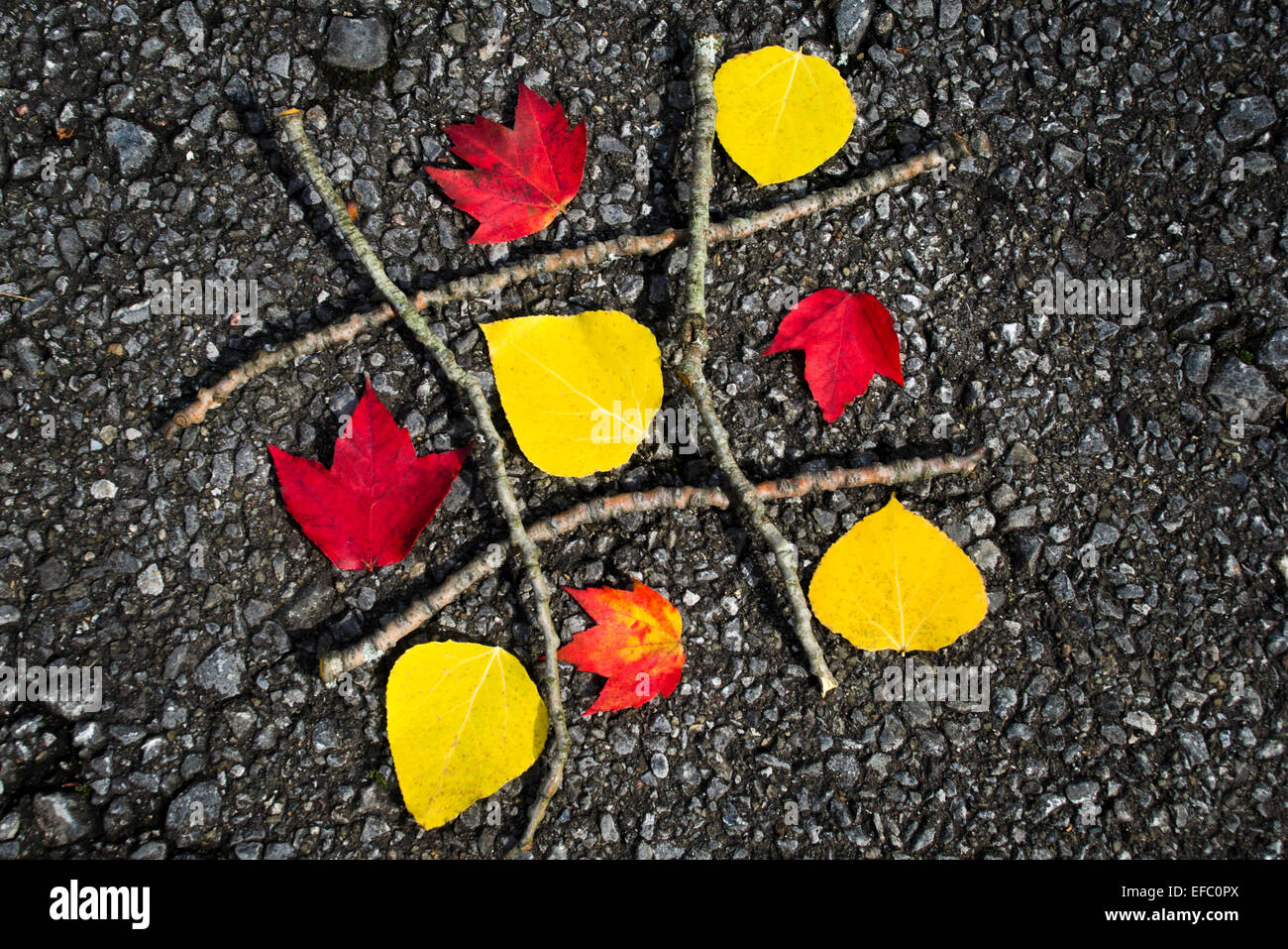 Tic-Tac-Toe-Spiel Stockfoto