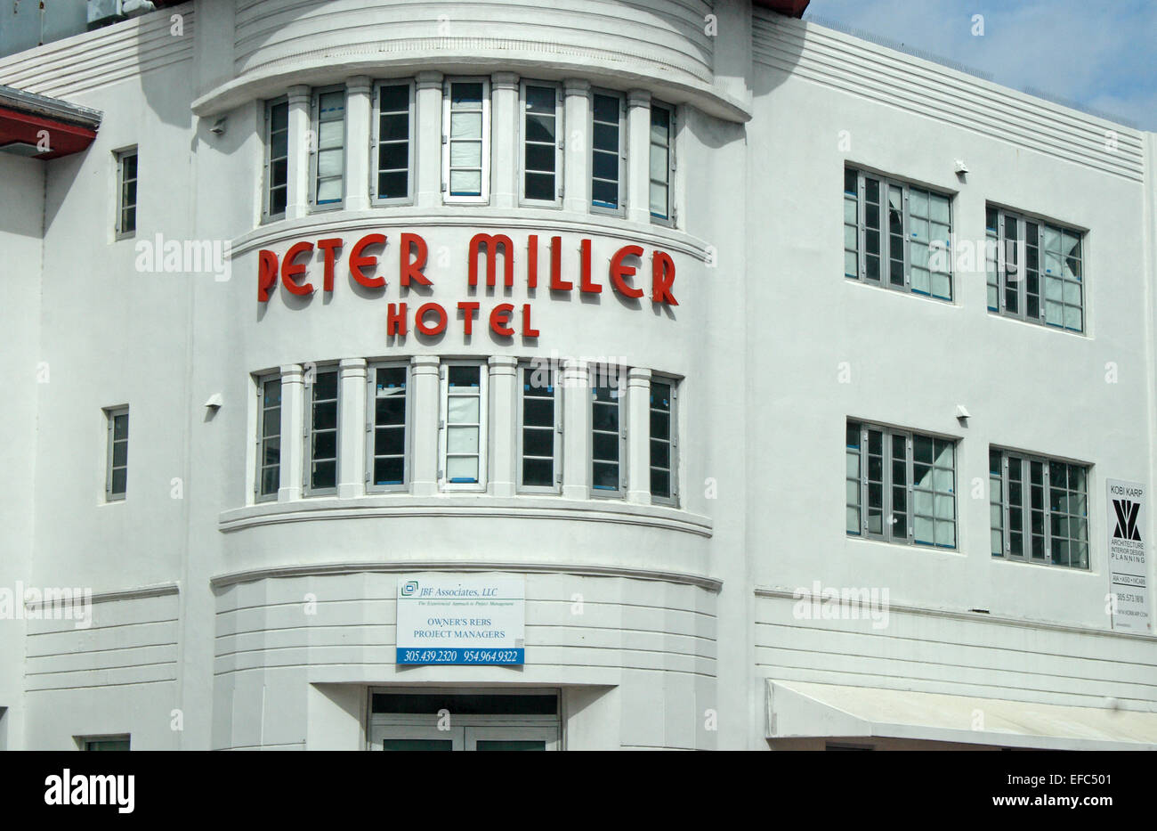 Peter Miller Hotel in Miami, USA. Stockfoto