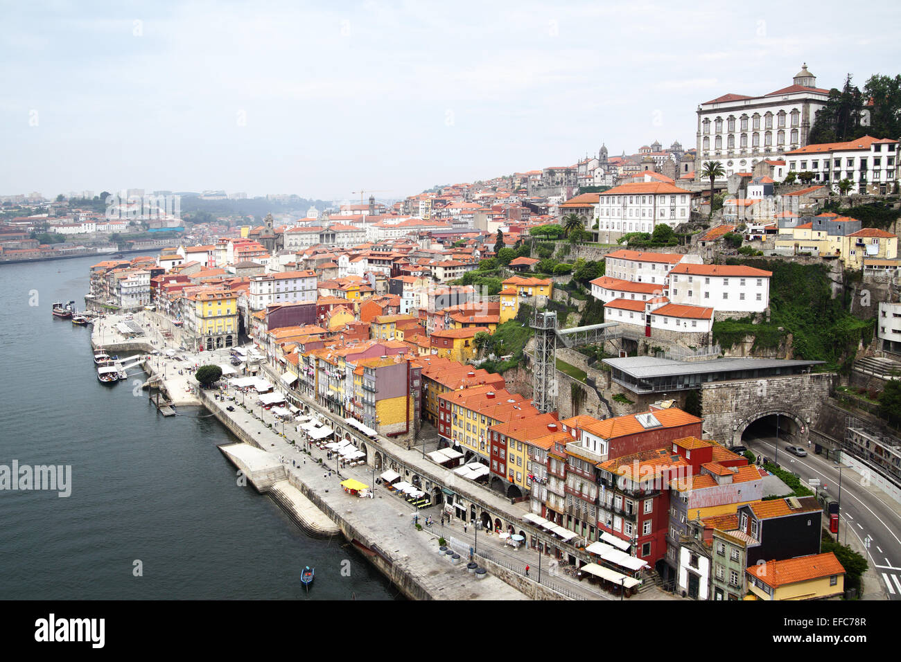 Blick auf Porto und Douro Fluss, Portugal Stockfoto